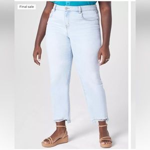 Lane Bryant straight ankle jeans